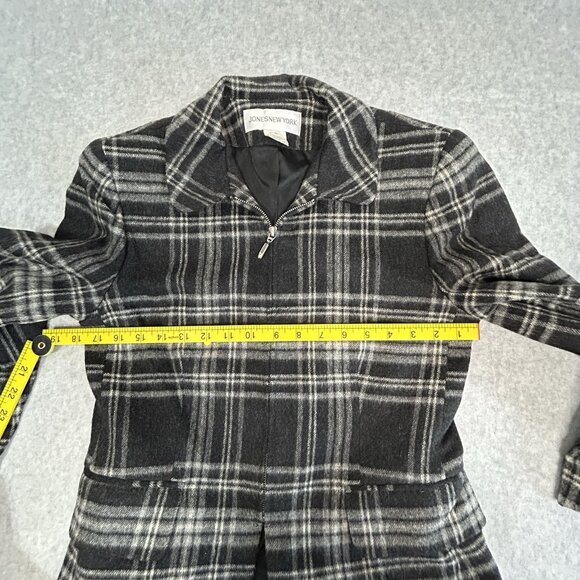 Jones New York Women's Jacket Zip Closure 100% Wool Career Work Office Size 4 - Picture 2 of 8